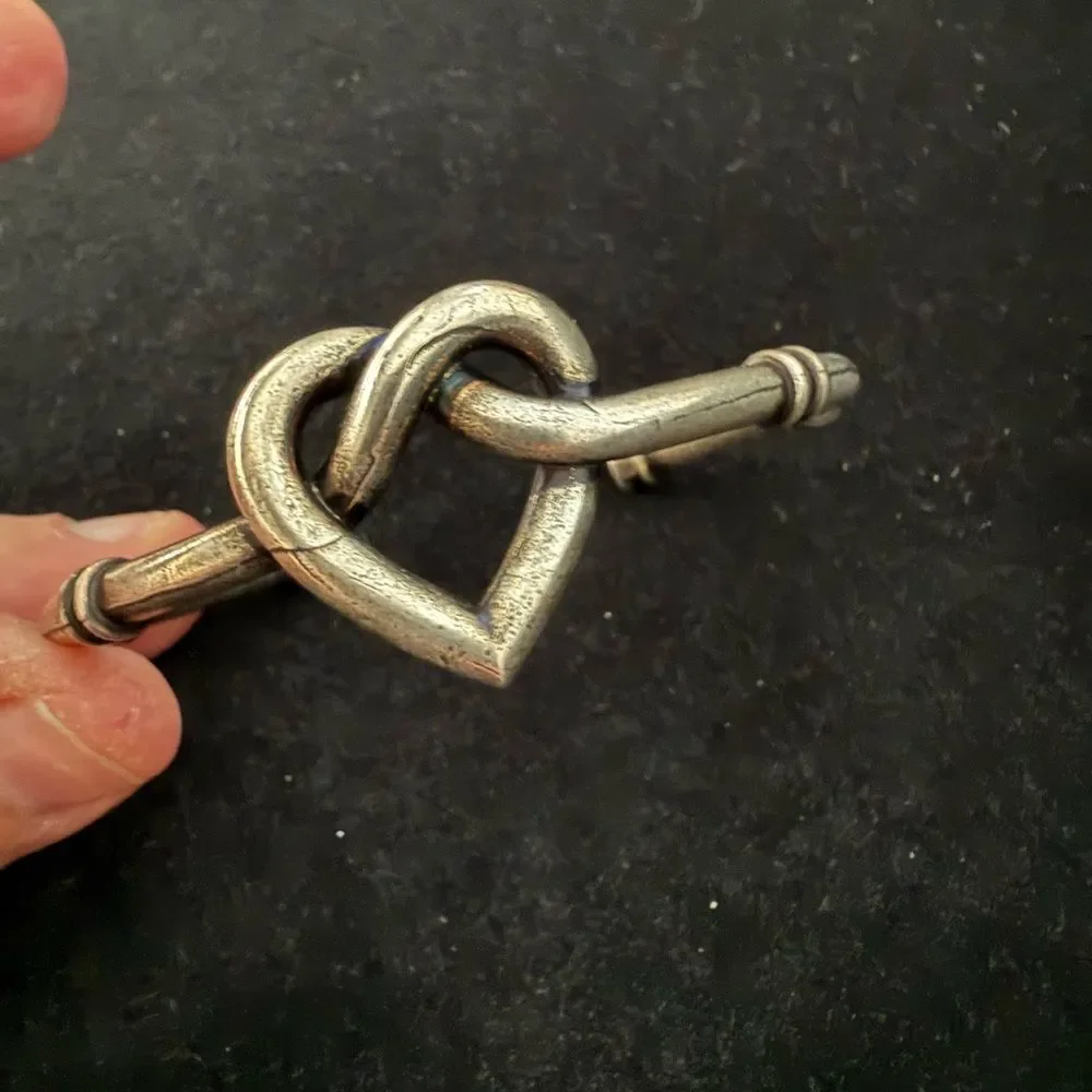 Brand new Saint Laurent Silver Heart Knot Bracelet comes with box - Picture 2 of 5